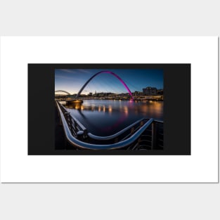 The Millennium Bridge Gateshead Posters and Art